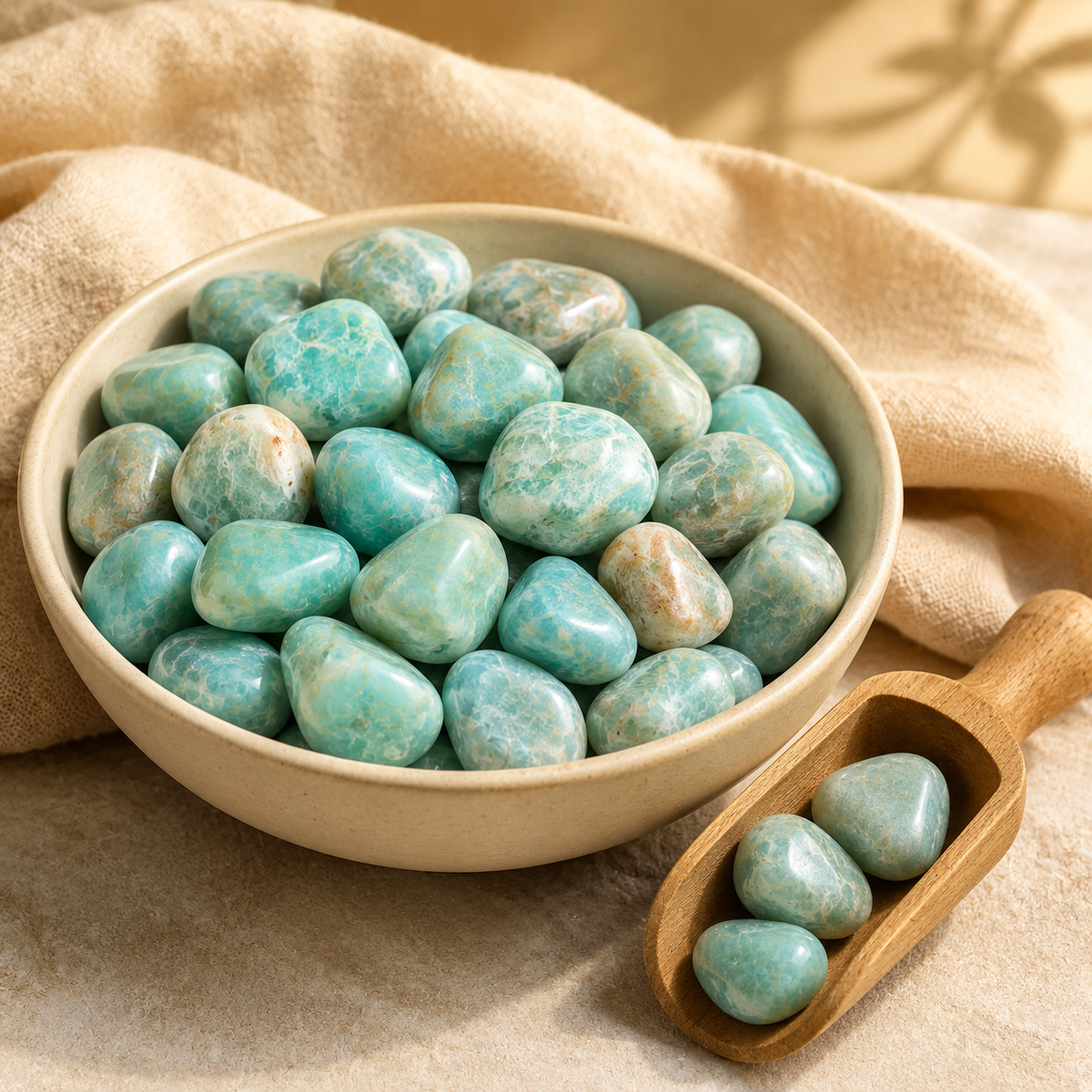 Amazonite Tumbled Crystals(Alignment Of Chakra &amp; Breaking Addictions)  DestGlow