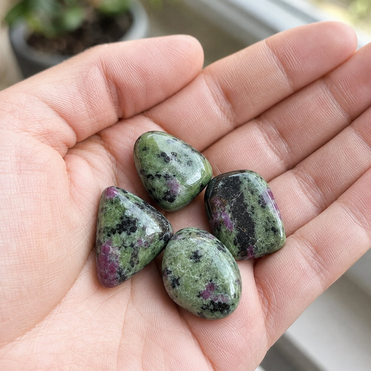 Ruby Zosite Tumbled Crystals(Confidence and Courage )  DestGlow