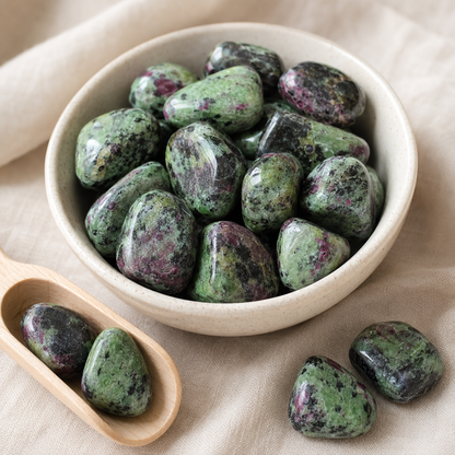 Ruby Zosite Tumbled Crystals(Confidence and Courage )