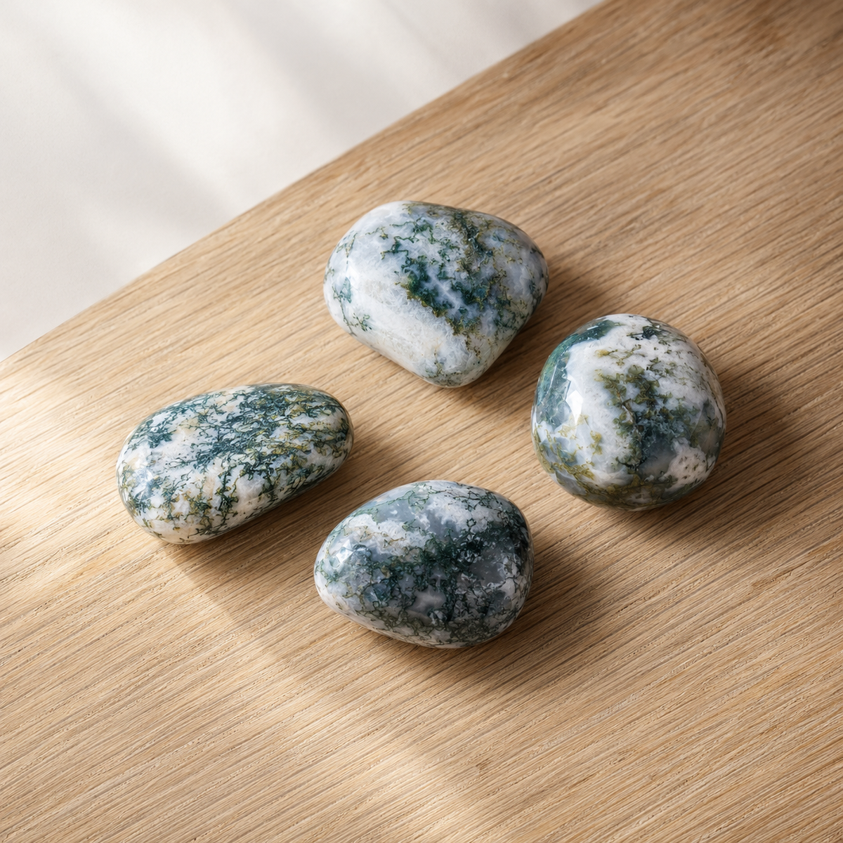 Tree Agate Tumbled Crystals (Knowledge and Trust)  DestGlow