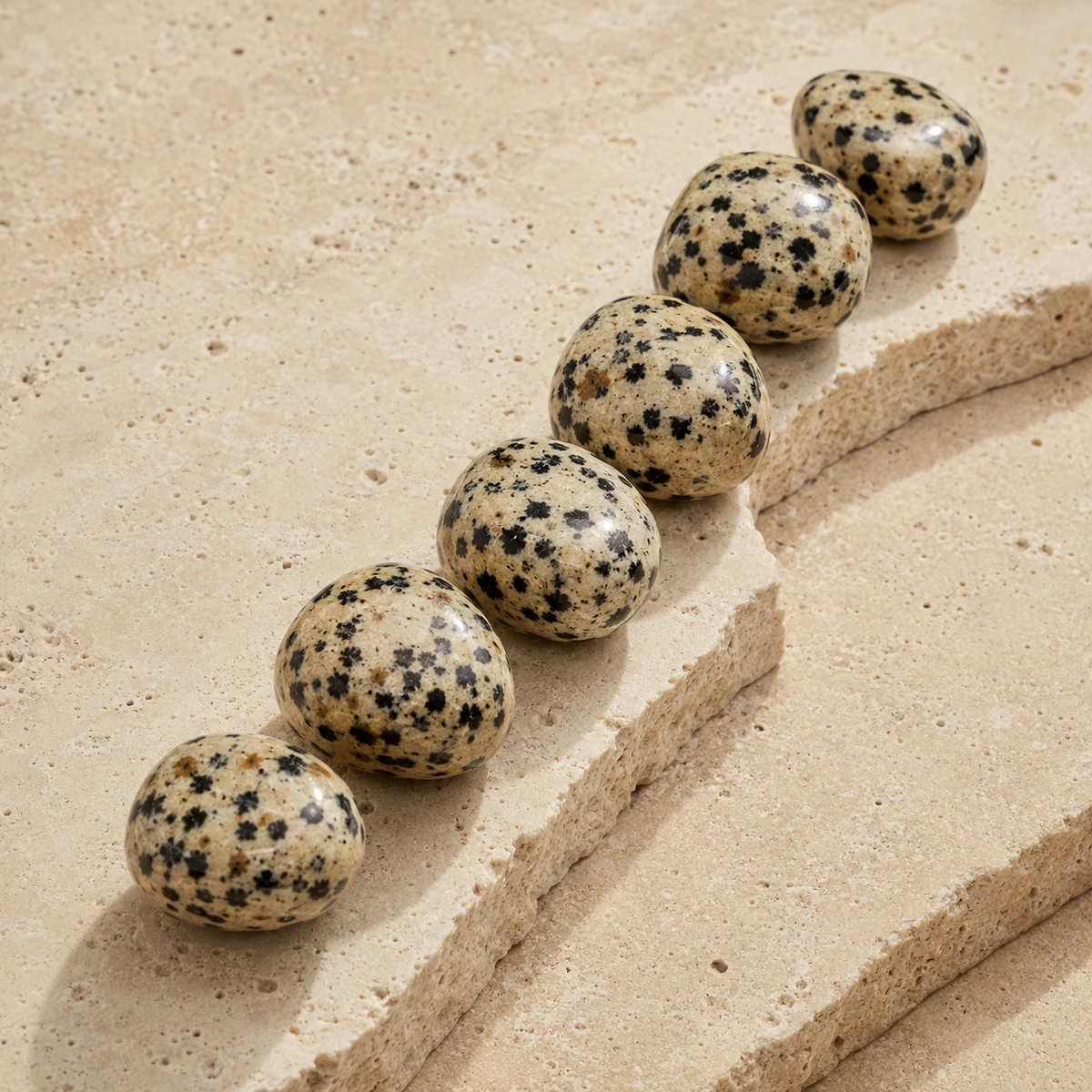 Dalmatian Jasper Tumbled Crystals (Luck And Good Fortune and Manifestation)  DestGlow