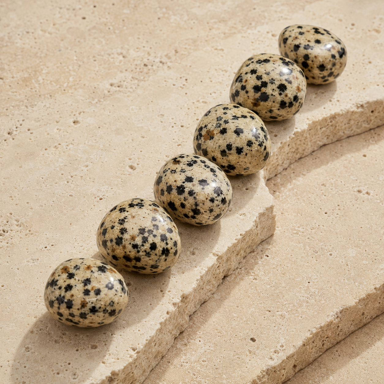 Dalmatian Jasper Tumbled Crystals (Luck And Good Fortune and Manifestation)  DestGlow