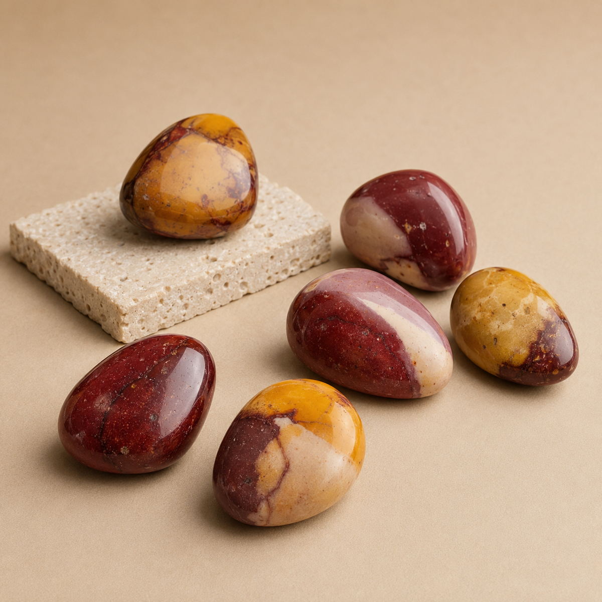 Mookaite Tumbled Crystals(Manifestation and Prosperity)  DestGlow
