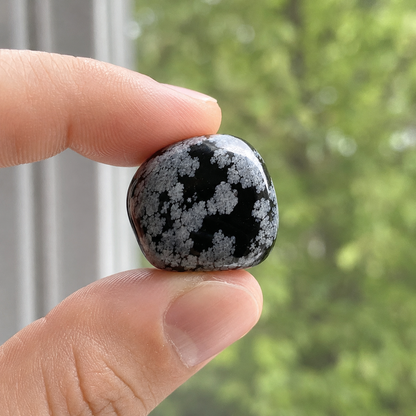 Snowflake Obsidian Tumbled Crystals (Alignment With The Higher Self and Channeling)  DestGlow