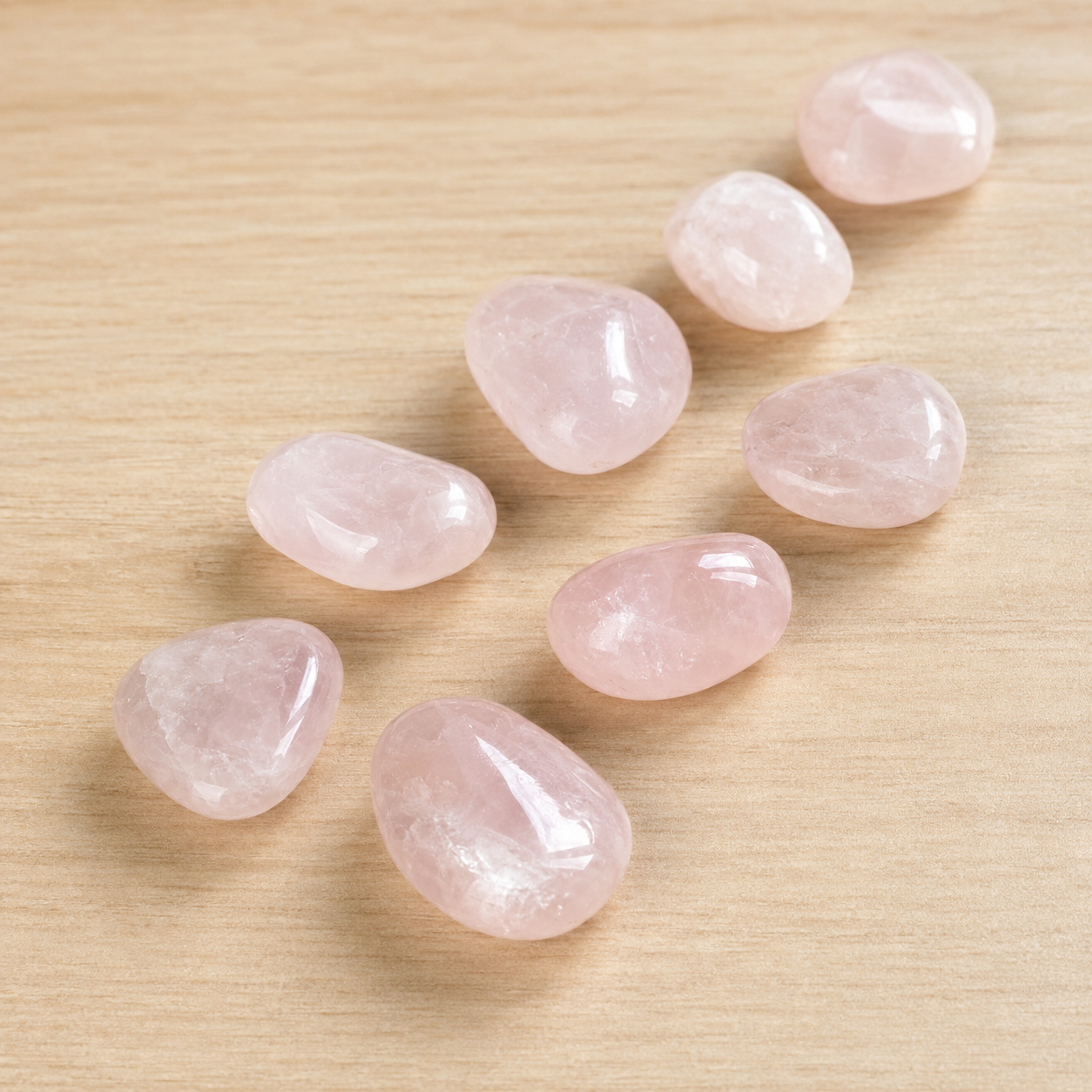 Rose Quartz Tumbled Crystals (Anxiety Relief and Relaxation)  DestGlow