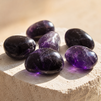 Amethyst Tumbled Crystals (Trust and Grace)  DestGlow