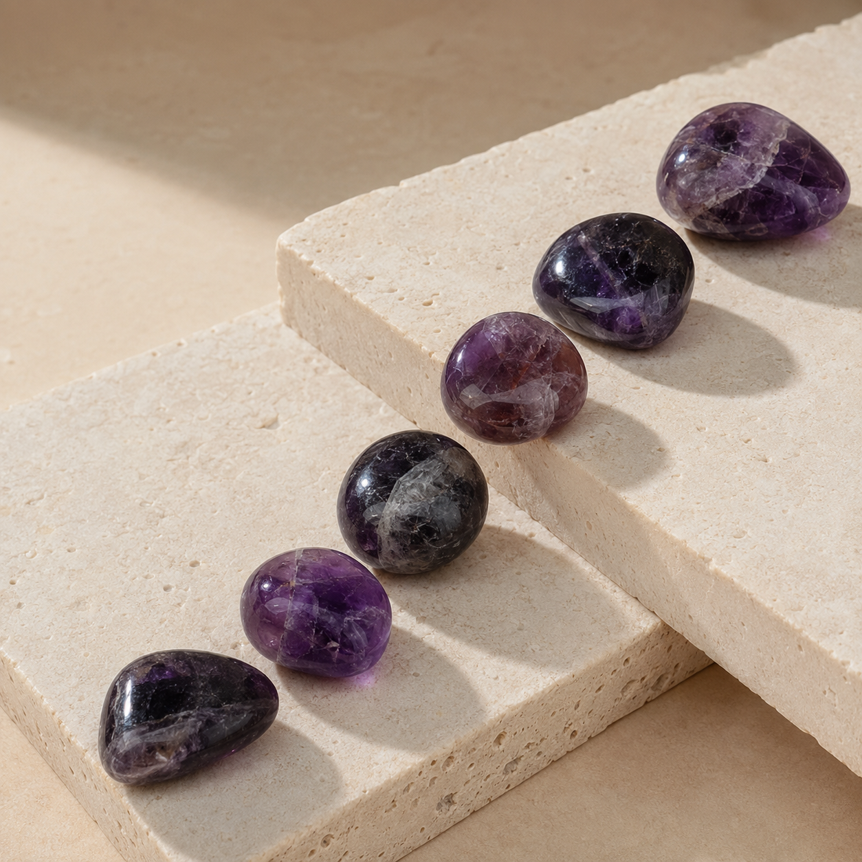 Amethyst Tumbled Crystals (Trust and Grace)  DestGlow