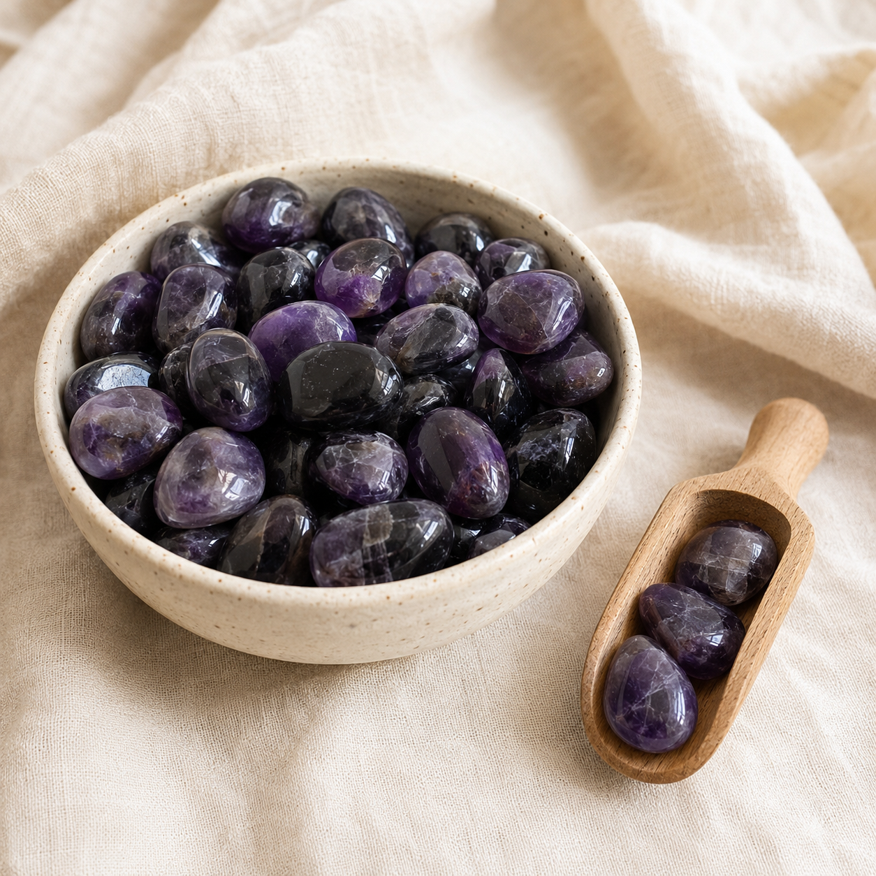 Amethyst Tumbled Crystals (Trust and Grace)  DestGlow