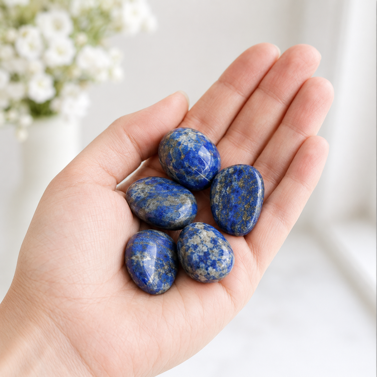 Lapis Lazuli Tumbled Crystals (Expansion and Insight)  DestGlow