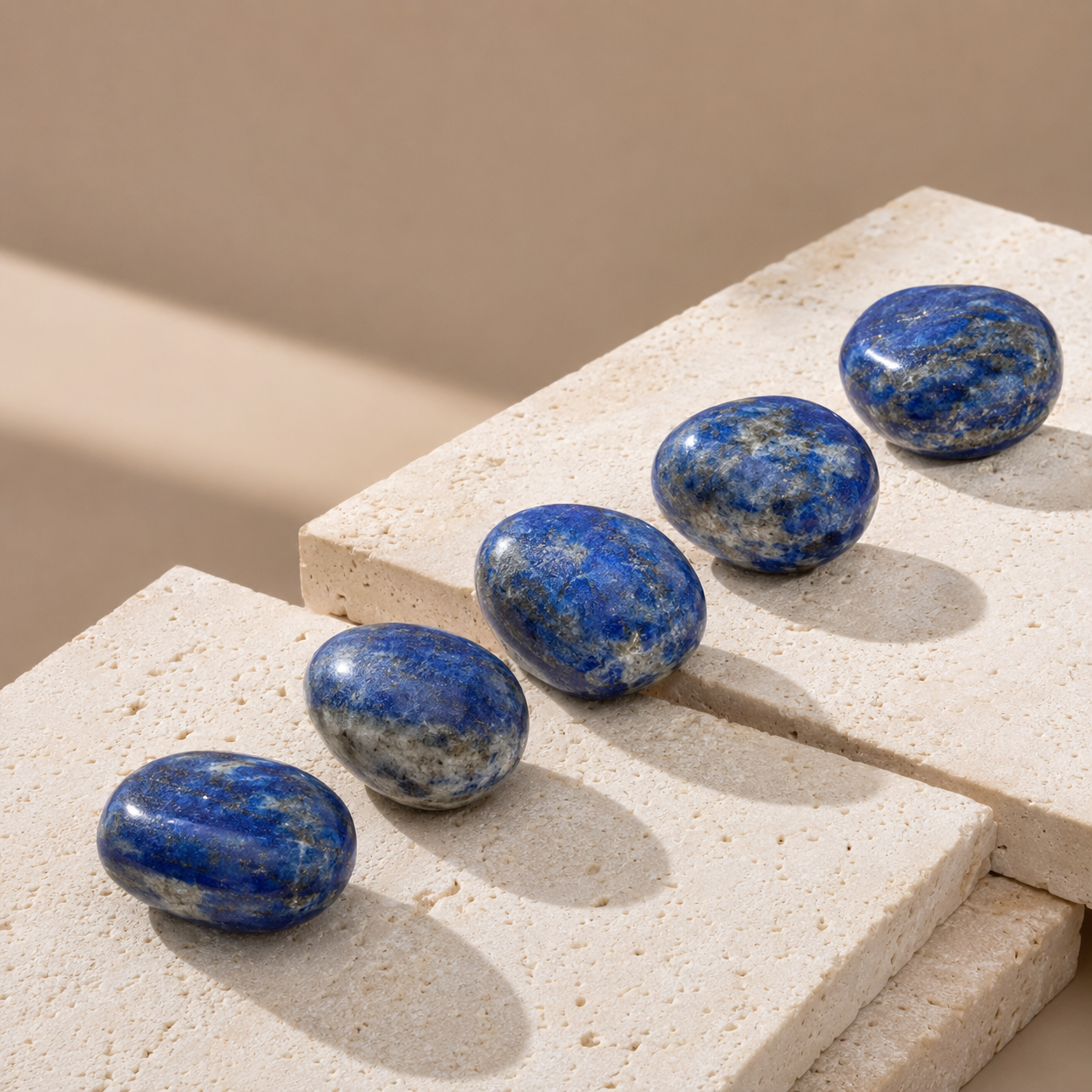 Lapis Lazuli Tumbled Crystals (Expansion and Insight)  DestGlow