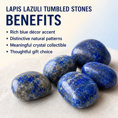 Lapis Lazuli Tumbled Crystals (Expansion and Insight)  DestGlow
