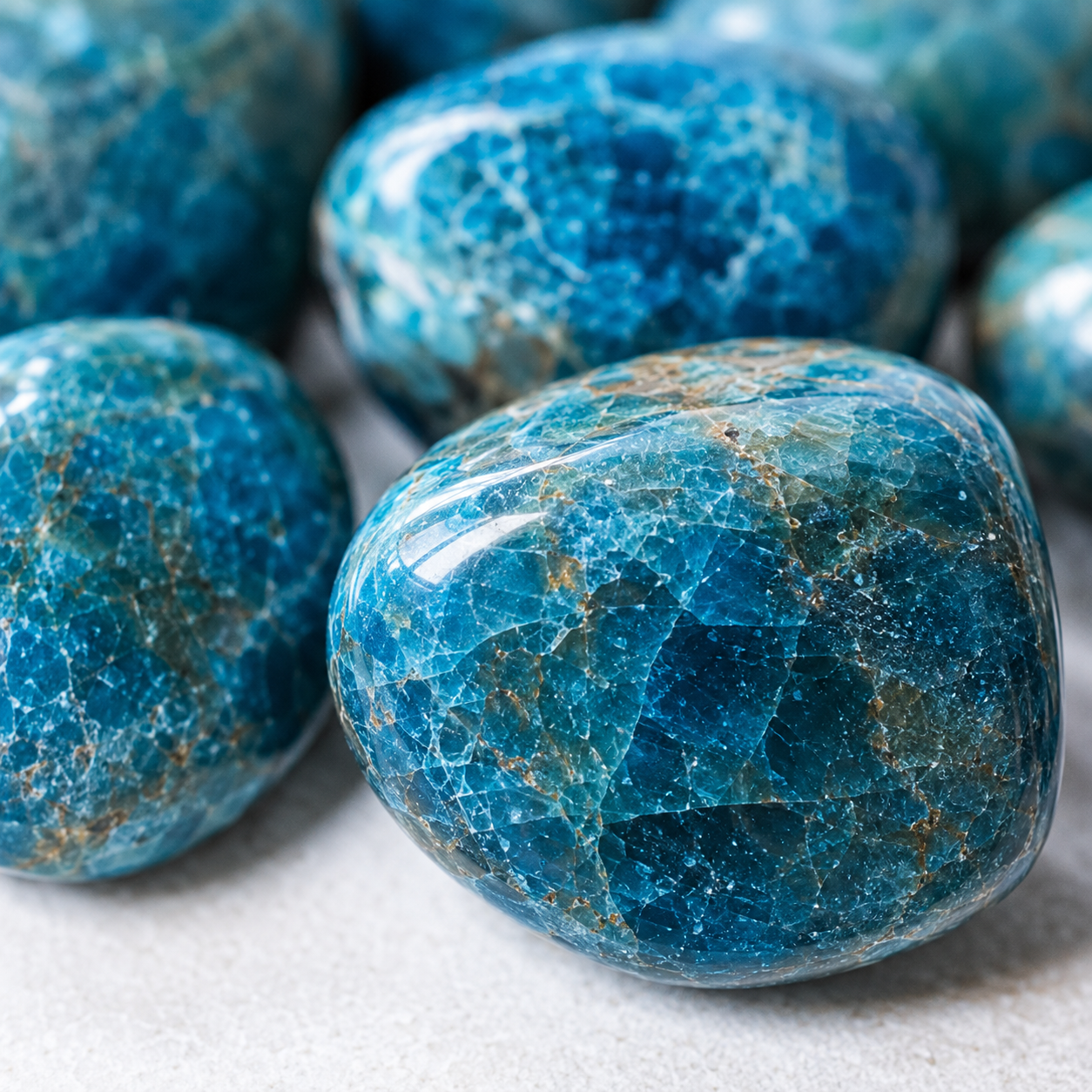 Apatite Tumbled Crystals (Psychic Abilities and Strength)  DestGlow
