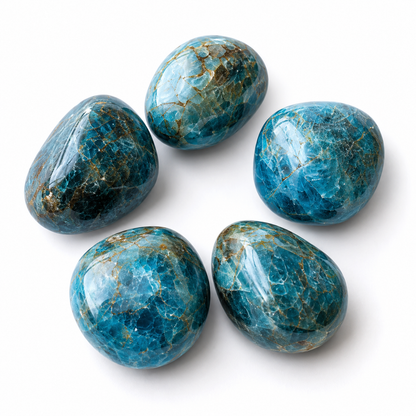 Apatite Tumbled Crystals (Psychic Abilities and Strength)  DestGlow
