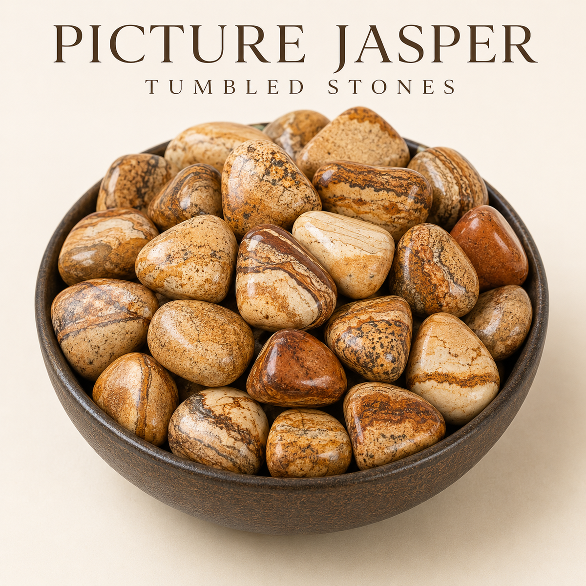 Picture Jasper Tumbled Crystals (Harmony and Visualization)  DestGlow