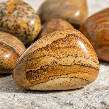 Picture Jasper Tumbled Crystals (Harmony and Visualization)  DestGlow
