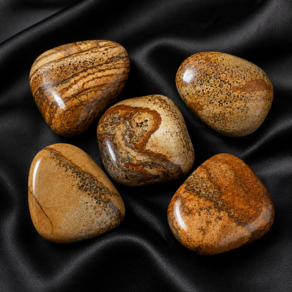 Picture Jasper Tumbled Crystals (Harmony and Visualization)  DestGlow