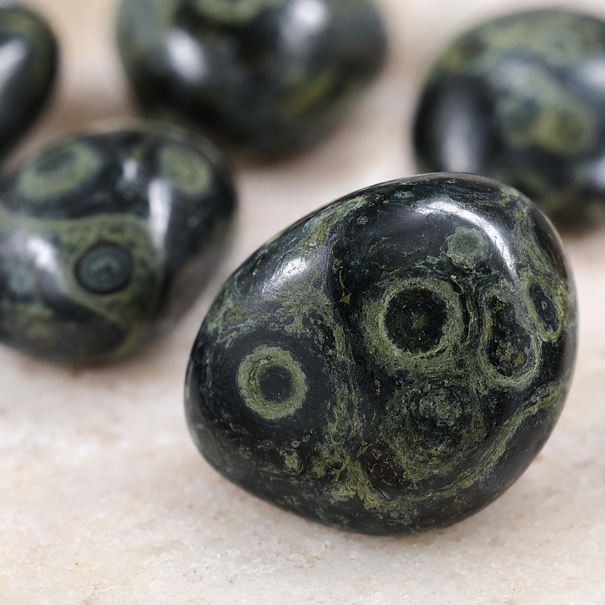 Kambaba Jasper Tumbled Crystals (Growth and Self Discovery)  DestGlow