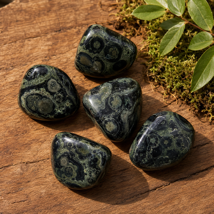 Kambaba Jasper Tumbled Crystals (Growth and Self Discovery)