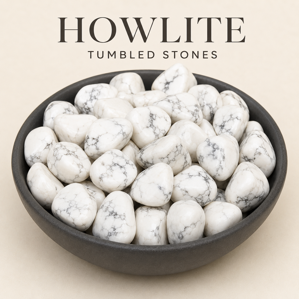 Howlite Tumbled Crystals (Insight and Inspiration)  DestGlow