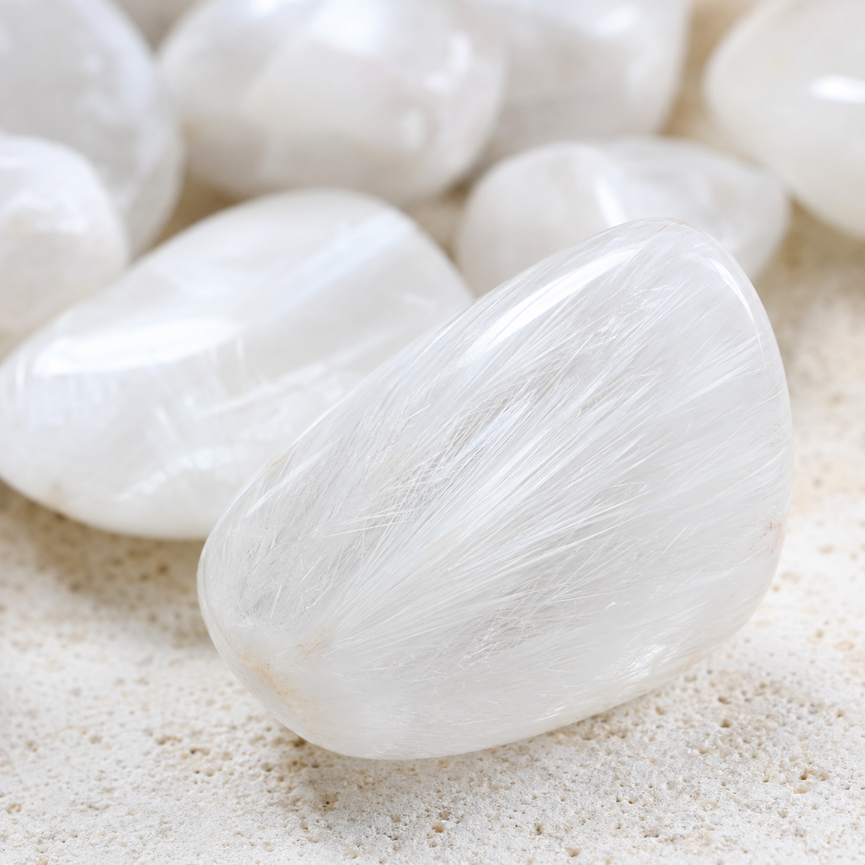 Scolecite Tumbled Crystals (Expanded Awareness and Intuition)  DestGlow