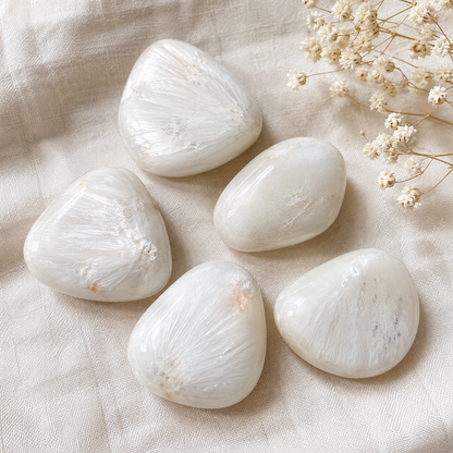 Scolecite Tumbled Crystals (Expanded Awareness and Intuition)  DestGlow