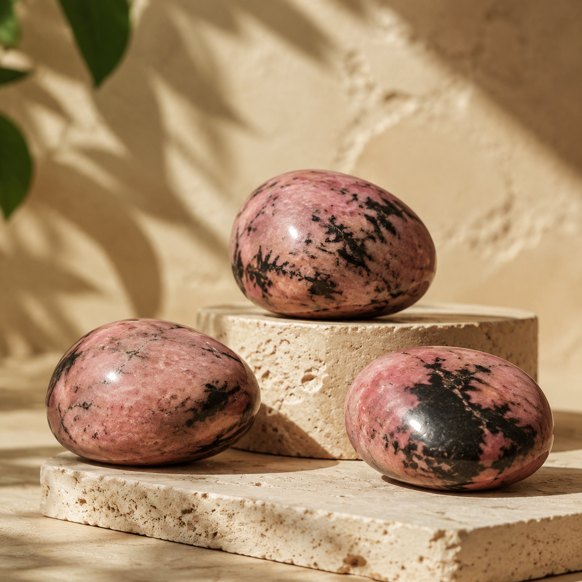 Rhodonite Tumbled Crystals (Spirit and Wisdom)  DestGlow