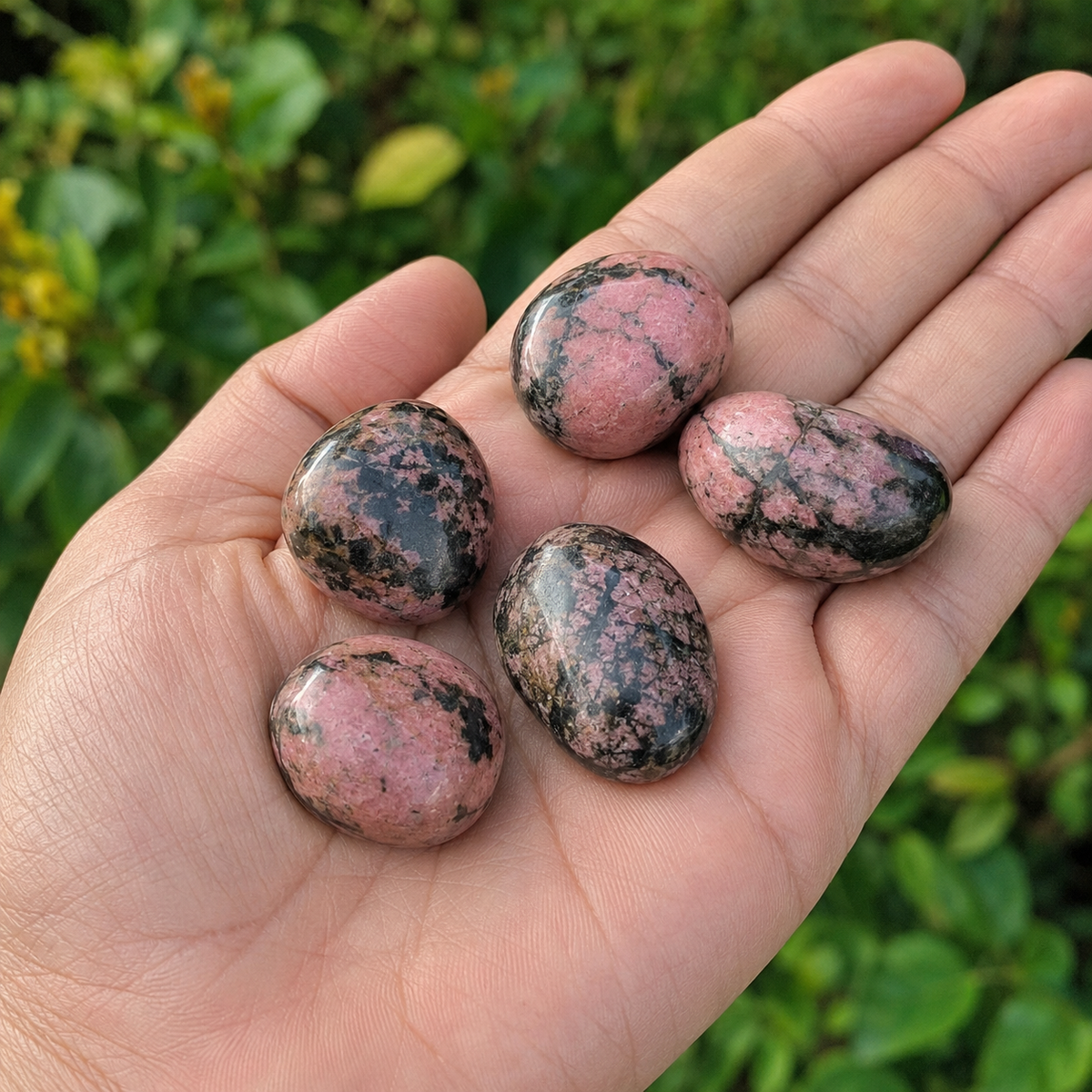 Rhodonite Tumbled Crystals (Spirit and Wisdom)  DestGlow