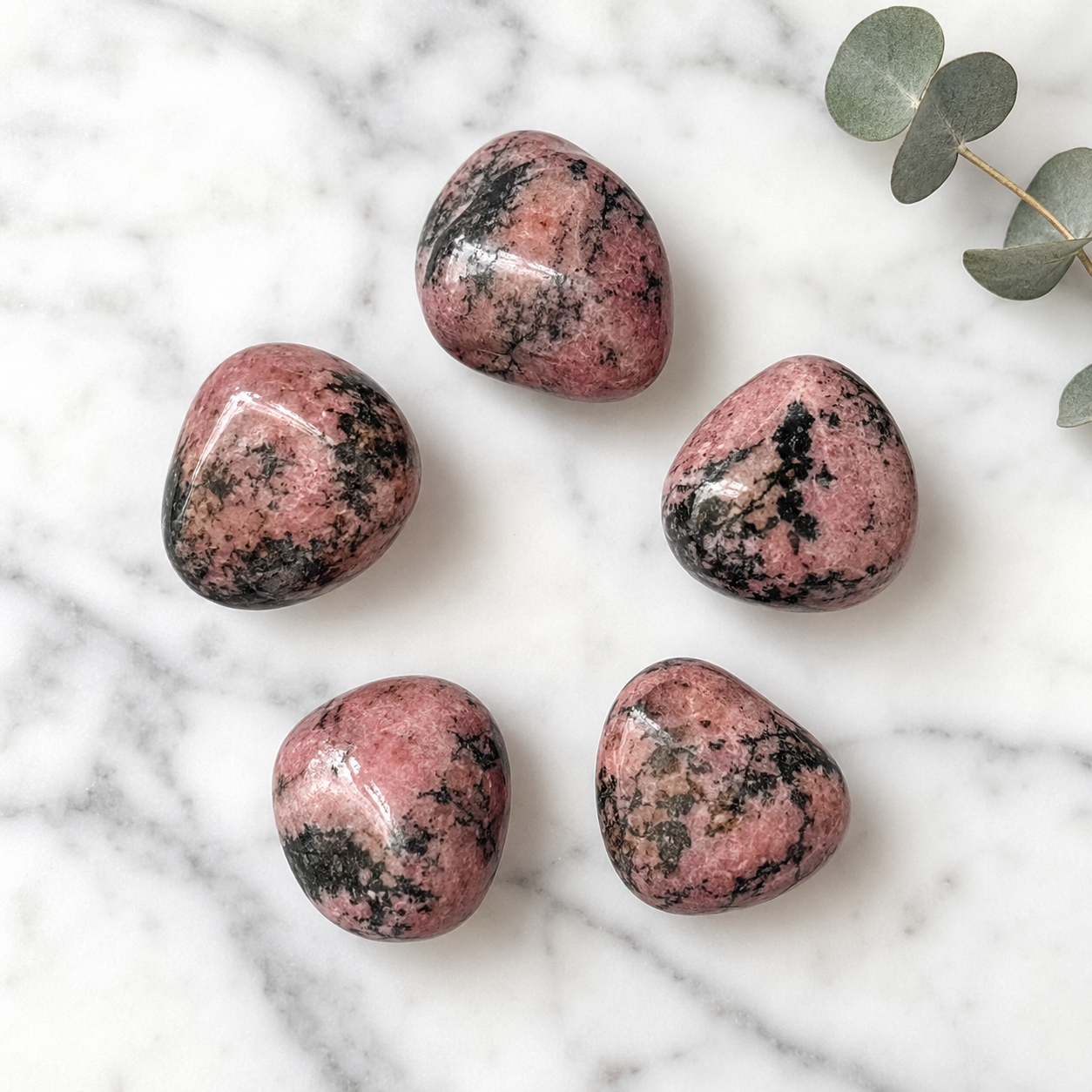 Rhodonite Tumbled Crystals (Spirit and Wisdom)  DestGlow