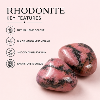 Rhodonite Tumbled Crystals (Spirit and Wisdom)