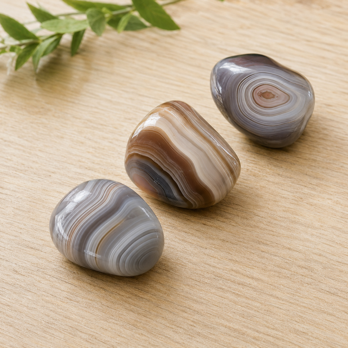 Botswana Agate Tumbled Crystals (Transformation and Angelic Communication)  DestGlow