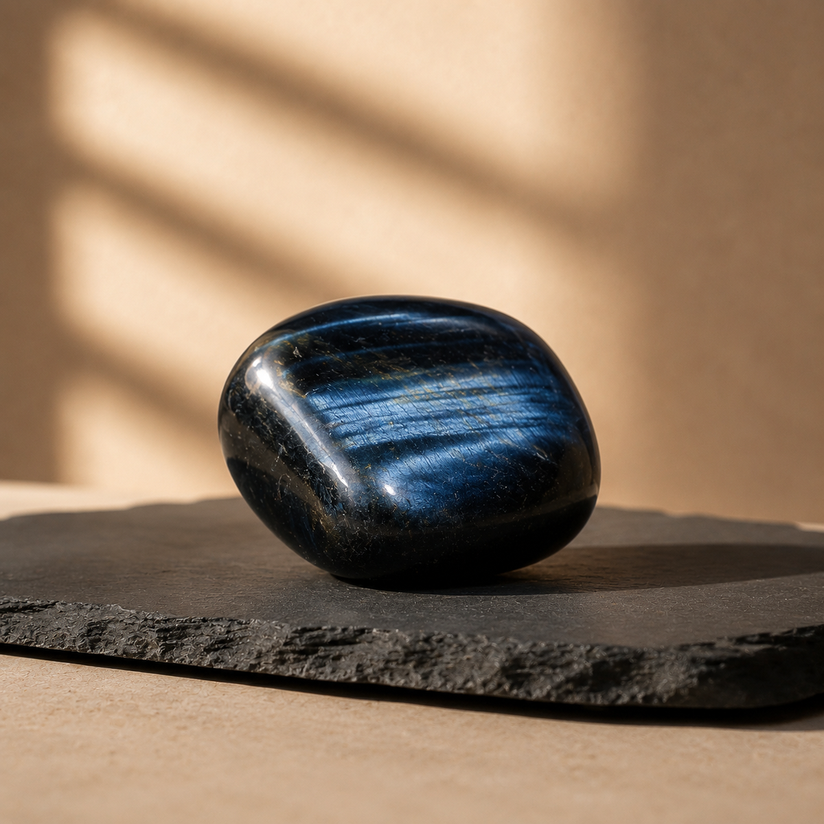 Blue Tiger Eye Tumbled Crystals (Alignment With The Higher Self and Unity Of Heart)  DestGlow