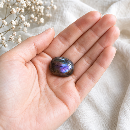 Aura Quartz Labradorite Tumbled Crystals (Higher Self and Interdimensional)  DestGlow