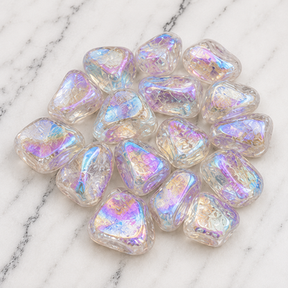 Aura Quartz Rainbow Tumbled Crystals (Energy Transfer and Past Life Recall)