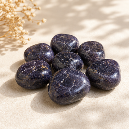 Iolite Tumbled Crystals(Meditation and Communication With Higher Realms)  DestGlow