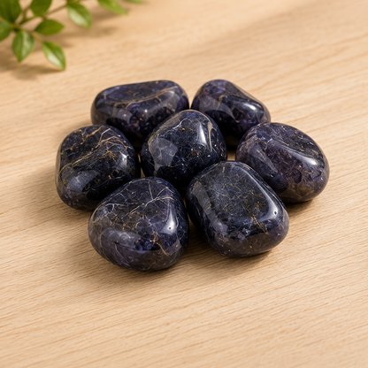 Iolite Tumbled Crystals(Meditation and Communication With Higher Realms)  DestGlow