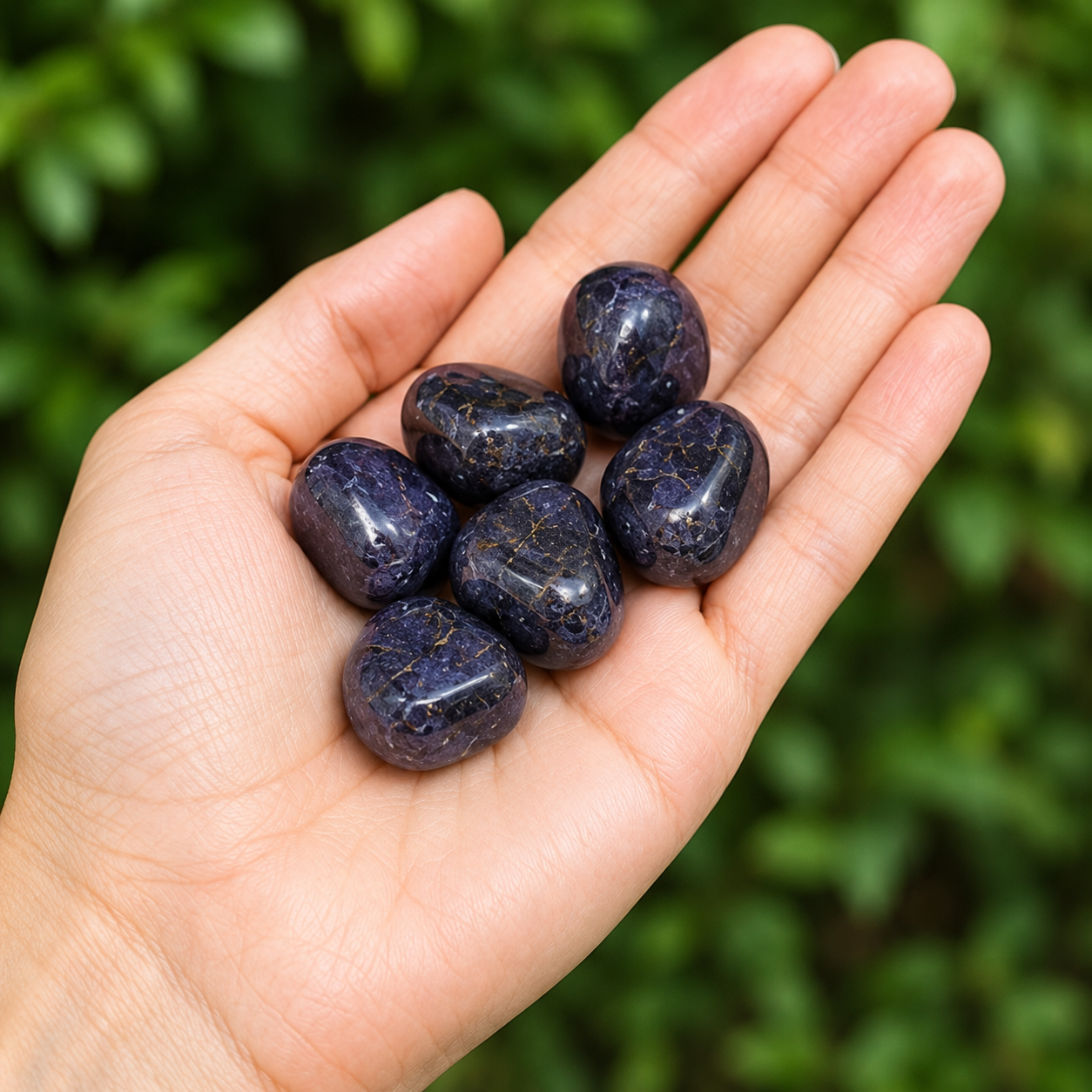 Iolite Tumbled Crystals(Meditation and Communication With Higher Realms)  DestGlow
