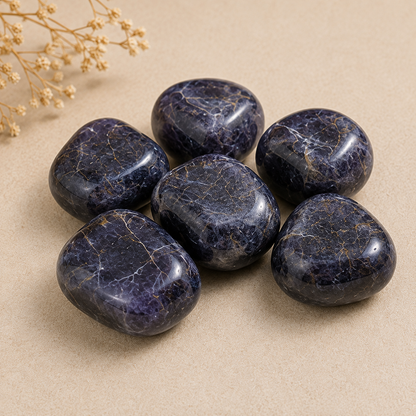 Iolite Tumbled Crystals(Meditation and Communication With Higher Realms)  DestGlow
