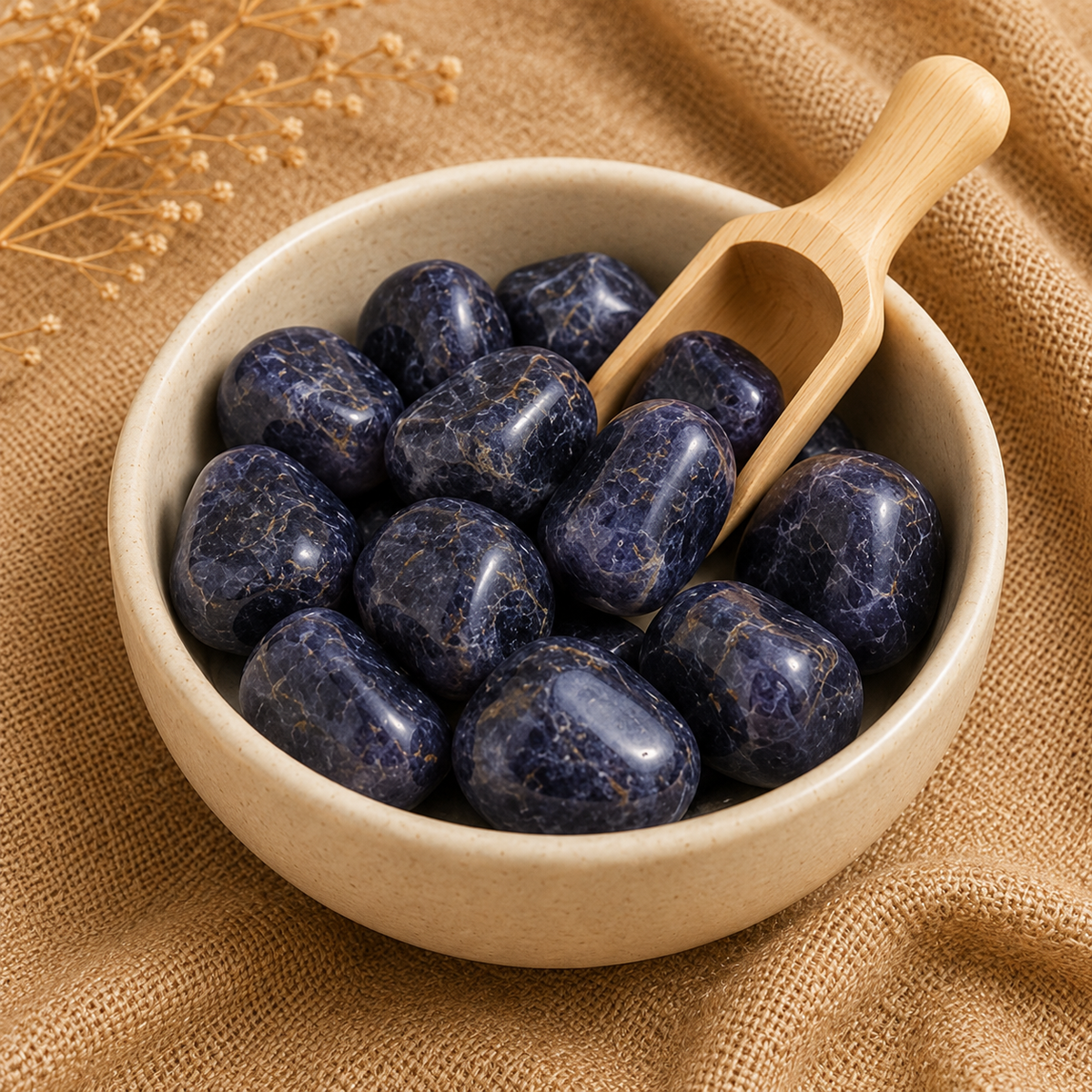 Iolite Tumbled Crystals(Meditation and Communication With Higher Realms)  DestGlow