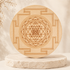 Shri Yantra Crystal Grid Board, 6" Wooden Crystal Grid Plate  DestGlow