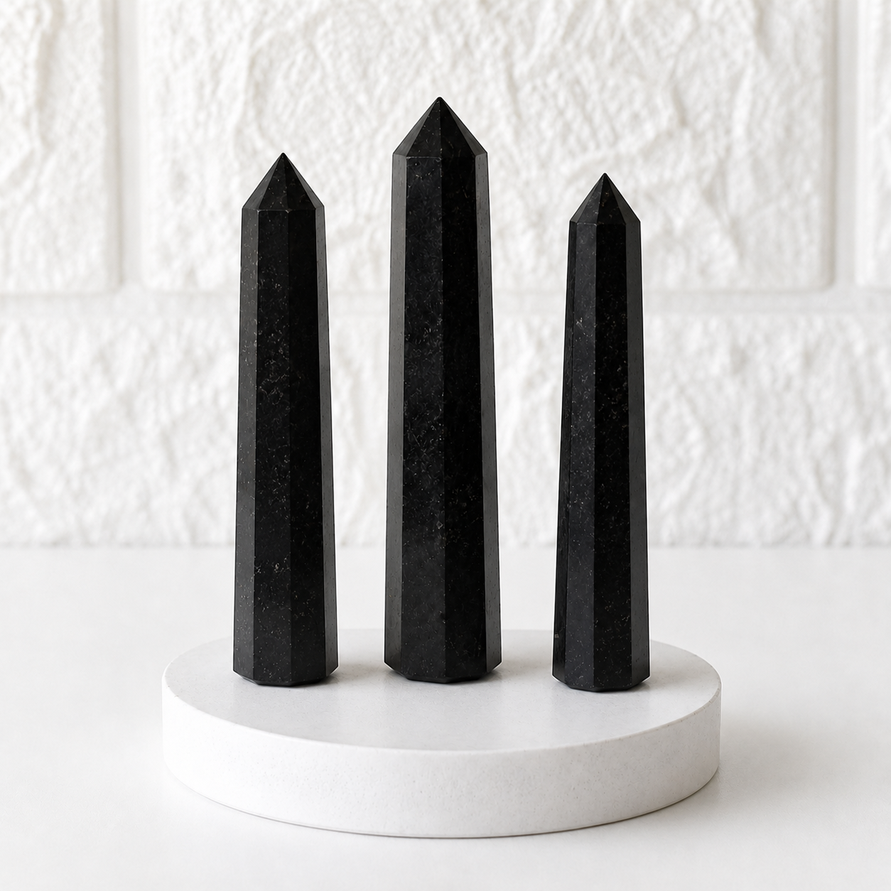 Black Tourmaline Tower Point (Balance and Security)  DestGlow