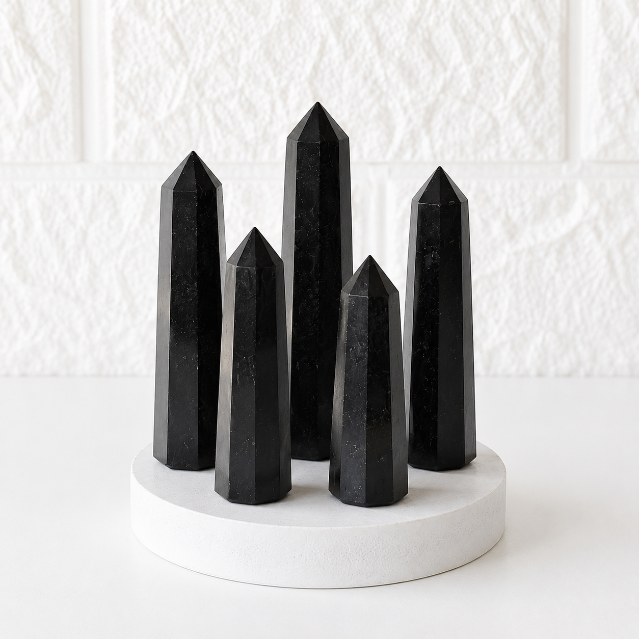 Black Tourmaline Tower Point (Balance and Security)  DestGlow