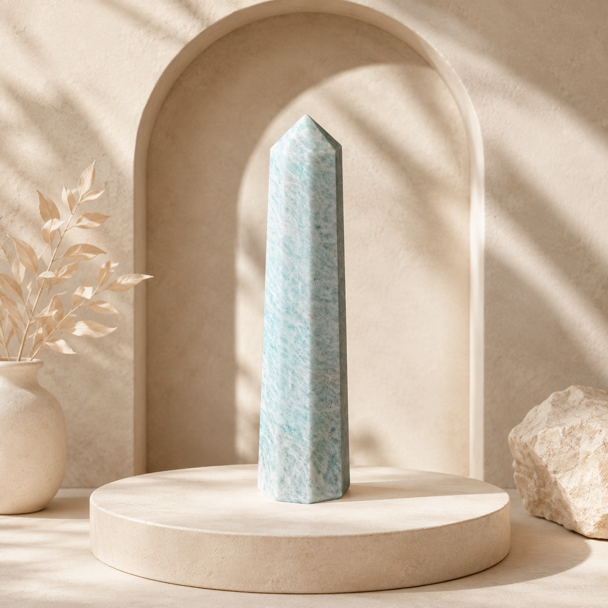 Amazonite Tower Point (Anxiety and Clarity)  DestGlow