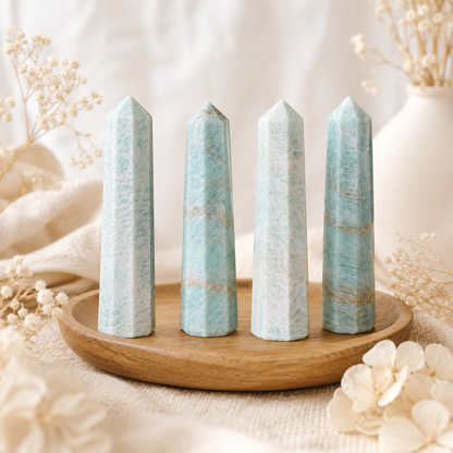 Amazonite Tower Point (Anxiety and Clarity)  DestGlow