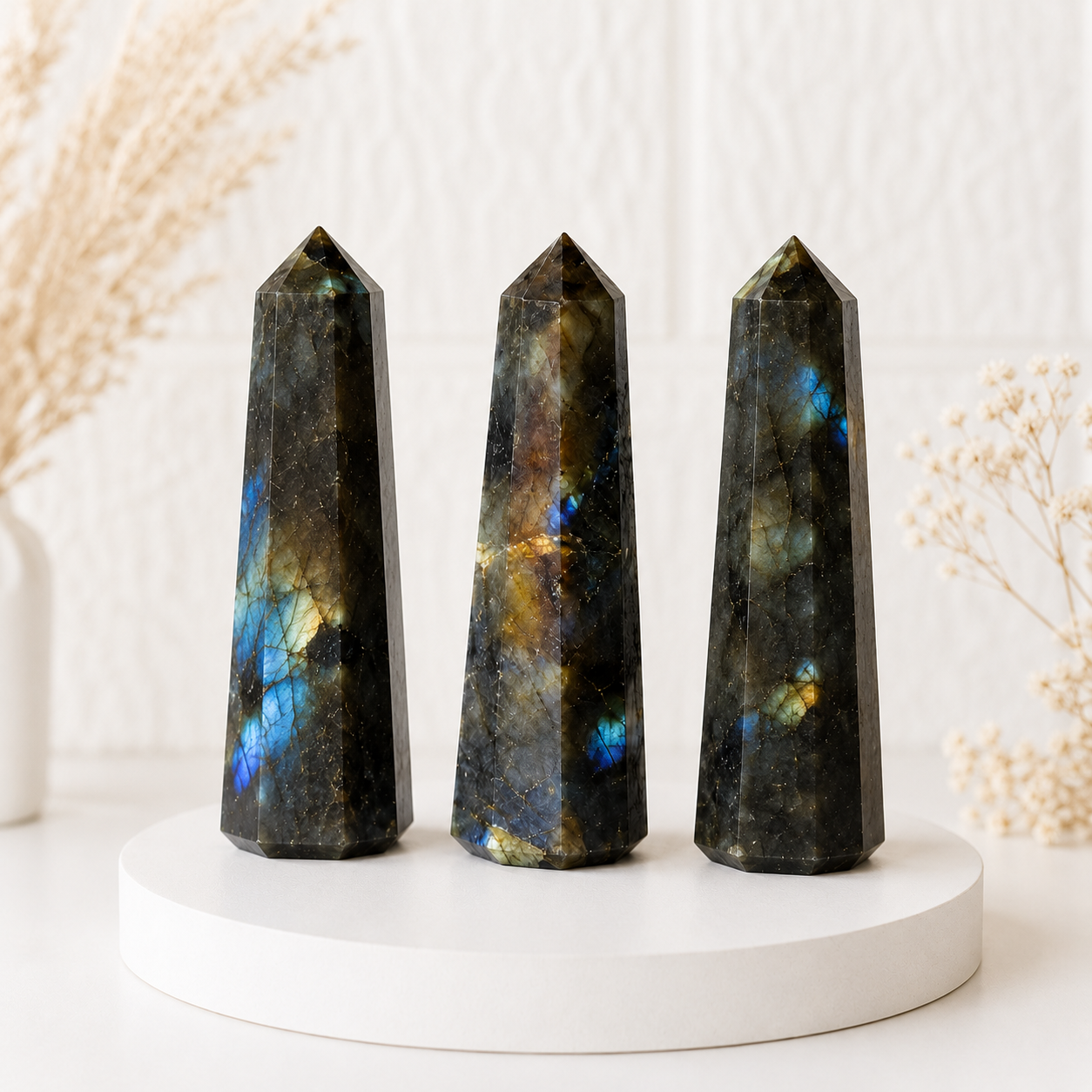 Labradorite Tower Point ( Intuition and Spiritual Enlightenment)  DestGlow