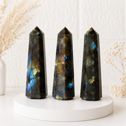 Labradorite Tower Point ( Intuition and Spiritual Enlightenment)  DestGlow