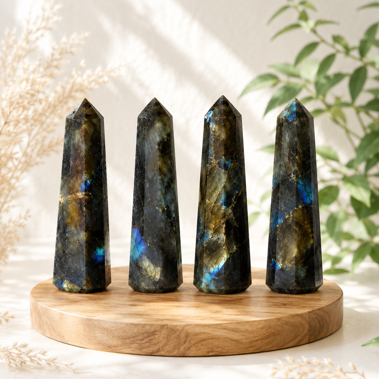 Labradorite Tower Point ( Intuition and Spiritual Enlightenment)  DestGlow