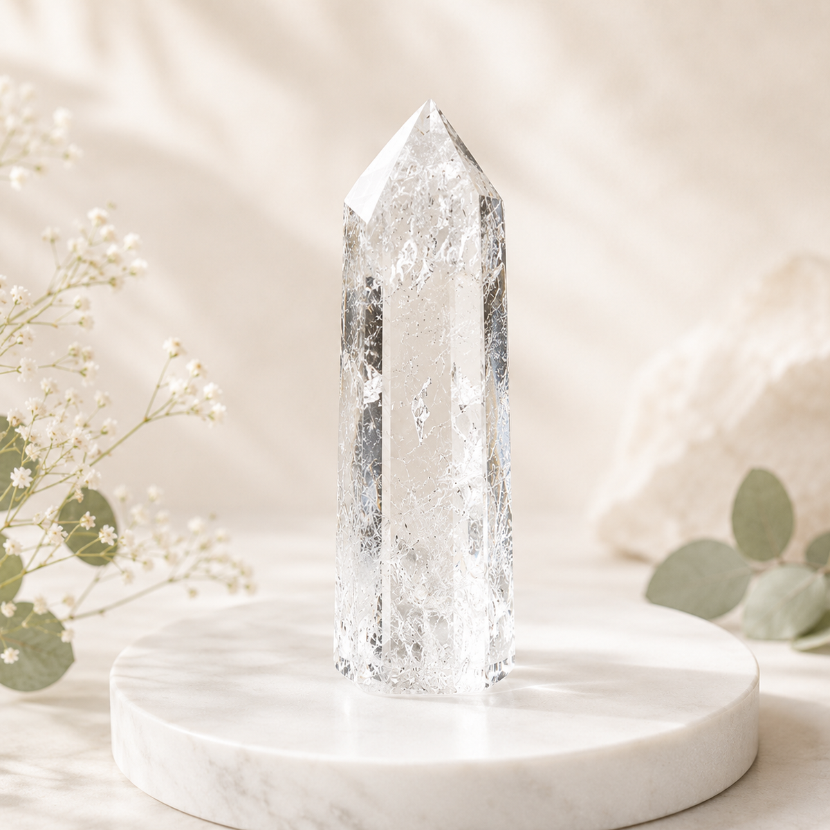 Crystal Quartz Tower (Mental Clarity and Emotional Stability)  DestGlow