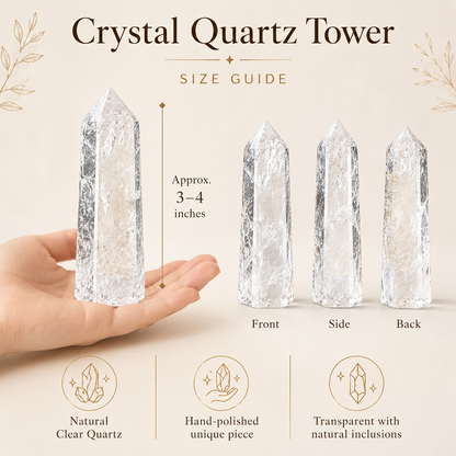 Crystal Quartz Tower (Mental Clarity and Emotional Stability)  DestGlow