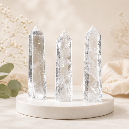 Crystal Quartz Tower (Mental Clarity and Emotional Stability)  DestGlow