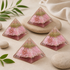 Rose Quartz Orgone pyramid, Clear Quartz Crystal Pencil  DestGlow